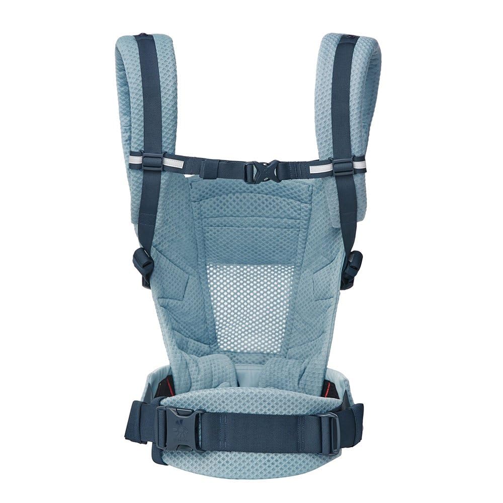 Ergobaby Adapt Babytrage für Neugeborene ab Geburt, 3-Positionen SoftFlex Mesh Ergonomische Babybauchtrage Rückentrage Baby-Tragetasche, Natural Beige, 1 Einheit