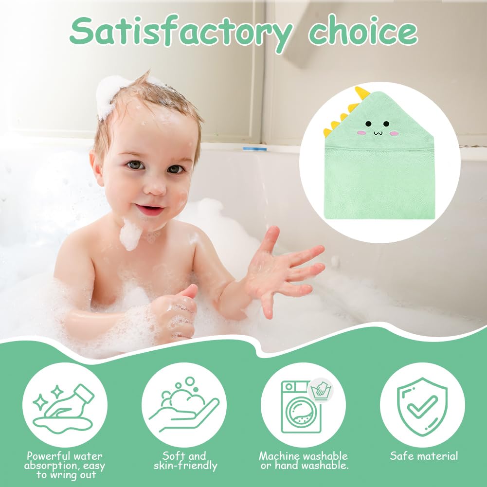 Aolso Hooded Towel Baby, 80 x 80 cm Baby Towel Hood, Baby Wash Cloth, Coral Fleece Baby Towel with Hood for Newborns, Soft and Super Absorbent, Unisex (Grey Elephant)
