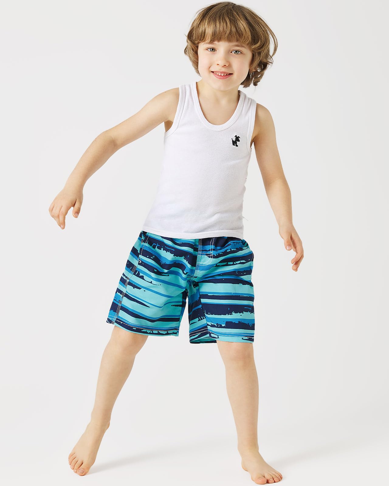 Adorel Boys' Swimming Trunks with Inner Briefs