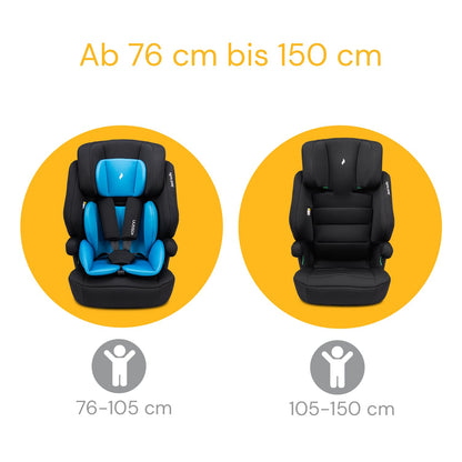 Osann Jazzi Isofix – Der sichere Kindersitz ab 1 Jahr (76–150 cm), mitwachsend mit Isofix & Top-Tether, Schutz & Geborgenheit auf jeder Fahrt - Sunset - Meloni2