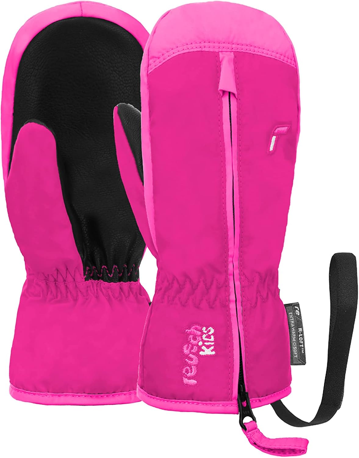 Reusch Ben Mitten extra warme und weiche Fausthandschuhe Winterhandschuhe Fäustlinge Kinder Babys Kleinkinder Mädchen und Jungen mit einem Reißverschluss
