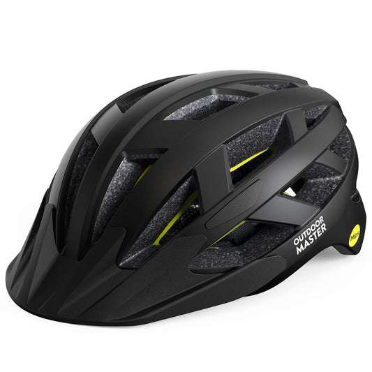 OutdoorMaster MIPS Fahrradhelm - Zwei herausnehmbare Innenfutter & Belüftung in Multi-Environment - Fahrradhelm in Mountain, Autobahn für Jugendliche & Erwachsene