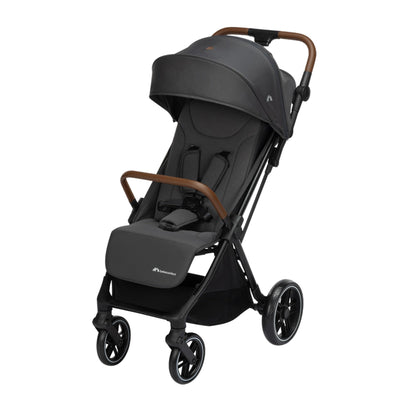 Bebeconfort Indra Stroller, 0-4 Years (22 kg), Quick Automatic Folding Pushchair, Integral Suspension, Small Folding, Flat Reclining Position, Car Seat Compatible, Mineral Graphite