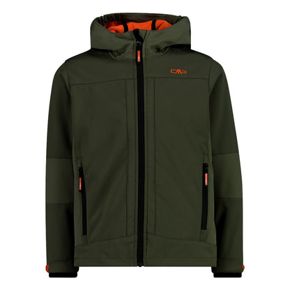 CMP Unisex Children's Giacca in Softshell Da Bambini Con Cappuccio Fisso Softshell Jacket for Children with Fixed Hood