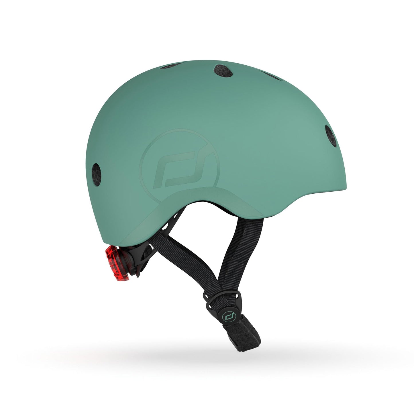 Scoot and Ride Baby Helmet with Adjustable Straps - Matte Finish - Small and Medium - Includes LED Safety Light and Soft Fleece Padding for Extra Protection