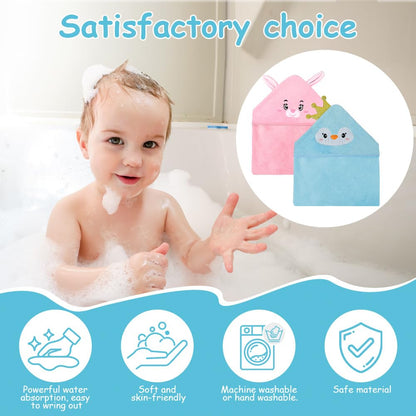 Aolso Hooded Towel Baby, 80 x 80 cm Baby Towel Hood, Baby Wash Cloth, Coral Fleece Baby Towel with Hood for Newborns, Soft and Super Absorbent, Unisex (Grey Elephant)