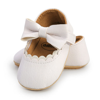 RVROVIC Baby Mädchen Mokassins Prinzessin Mary Jane Flache Kleider Schuhe Premium Leichte Weiche Sohle Krippe Schuhe Kleinkind Schuhe