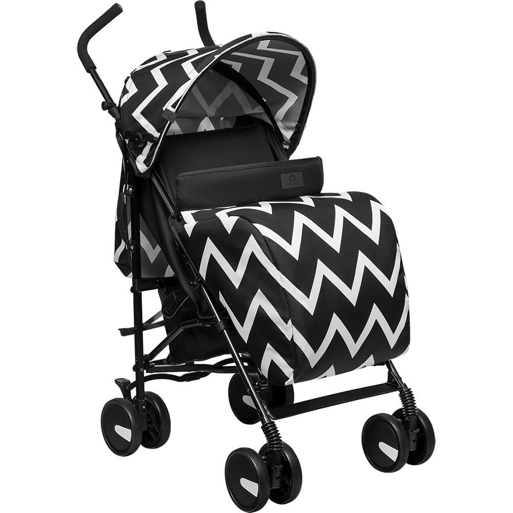 LIONELO Elia Buggy Small Foldable Pushchair up to 15 kg, Back and Footrest Adjustment, Rear Wheel Brake, Mosquito Net, Shopping Basket - Meloni2
