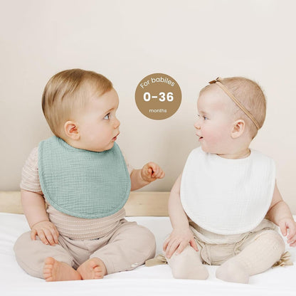 SLOSH Lätzchen Baby Für Neugeborene Babylätzchen für Babys und Kleinkinder Jungen und Mädchen Unisex Set Druckknopf