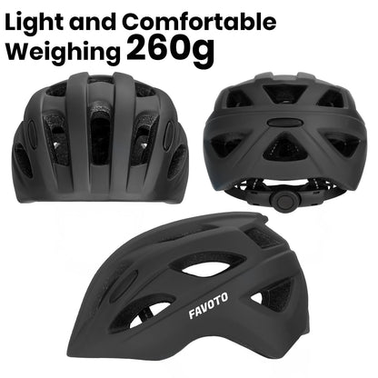 Favoto Children's Bicycle Helmet Lightweight Children's Helmet - Children's Cycling Helmet Breathable Adjustable Helmet for Boys and Girls 
