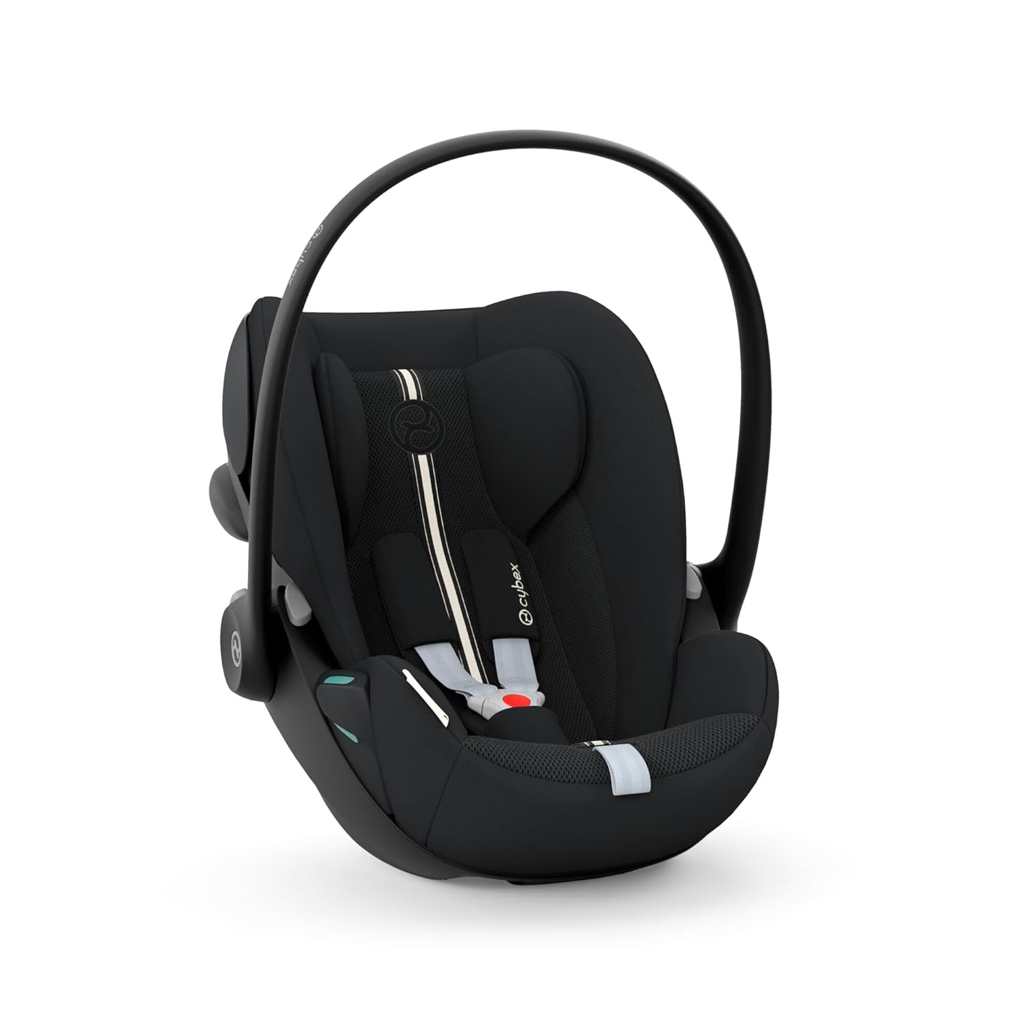 CYBEX Gold Babyschale Cloud G i-Size Plus, Inkl. Neugeboreneneinlage, Ab Geburt bis ca. 24 Monate, Für Kinder ab 40 cm bis 87 cm, Max. 13 kg, Moon Black - Meloni2