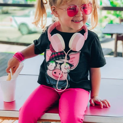 Hifot Sonnenbrille Kinder für Mädchen, Kinder Pilotenbrille mit Edelstahl Metall Gestel Kleinkind Sonnenbrille Kinder Sonnenbrillen 3-12jahre
