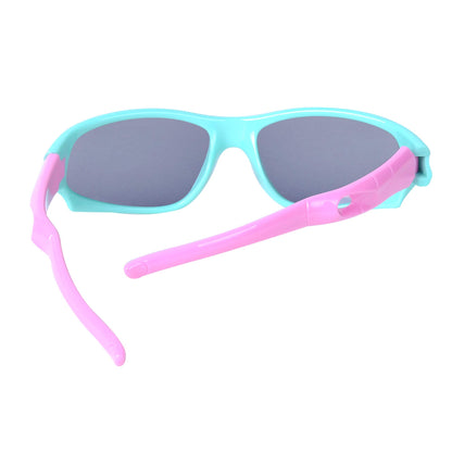 Sport-Sonnenbrille für Kinder, polarisiert, bruchsicher, für Jungen und Mädchen (3-12 Jahre) + Brillenbänder + Brillenetui