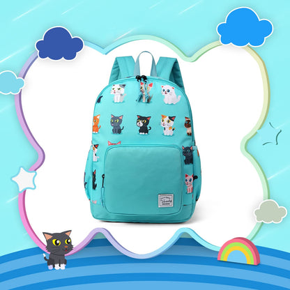 Rucksack für Mädchen, 4-6 Jahre, Schulrucksack mit Seitentaschen und Brustgurt, 127-Einhorn, one size, Niedlich