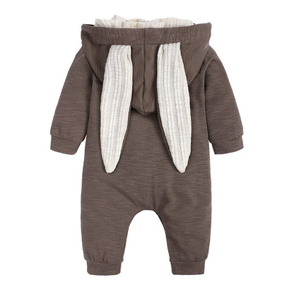 Kleinkind Baby Jungen Mädchen Baumwolle Strampler Langarm Mit Kapuze Reißverschluss Overall Body Baby Herbst Kleidung Pyjamas Outfit