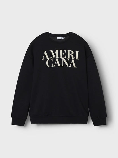 NAME IT Girls' Relaxed Fit Sweatshirt