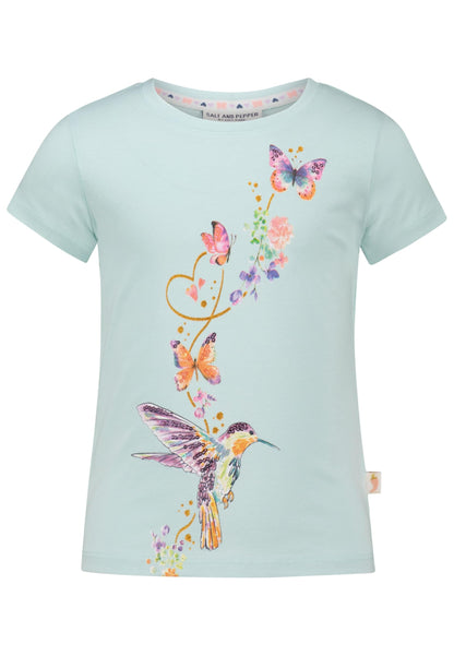 SALT AND PEPPER Mädchen Colibri Glitterprint und Pailletten T-Shirt ja