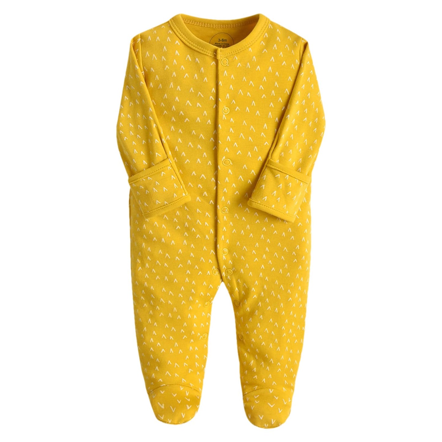 amropi Baby Mädchen Schlafstrampler 3er Pack Jungen Pyjamas Baumwolle Overalls Strampler für 0-12 Monate