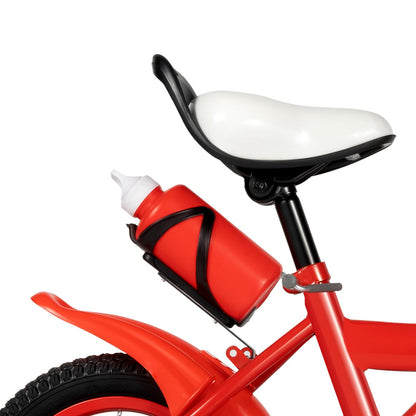LKHDONG Kinderfahrrad 12 Zoll, Kinderrad für ab 2-4 Jahre, Tretfahrrad mit Stützräder und Korb, Kinder Fahrrad Mädchen Jungen, Fahrrad Kinder Höhenverstellbares - Meloni2