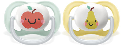 Philips Avent SCF080/02 Ultra Air Schnuller 0-6 Monate, Atmungsaktiv, Kiefergerecht, BPA frei, Doppelpack, Schmetterling/Mama-Design - Meloni2