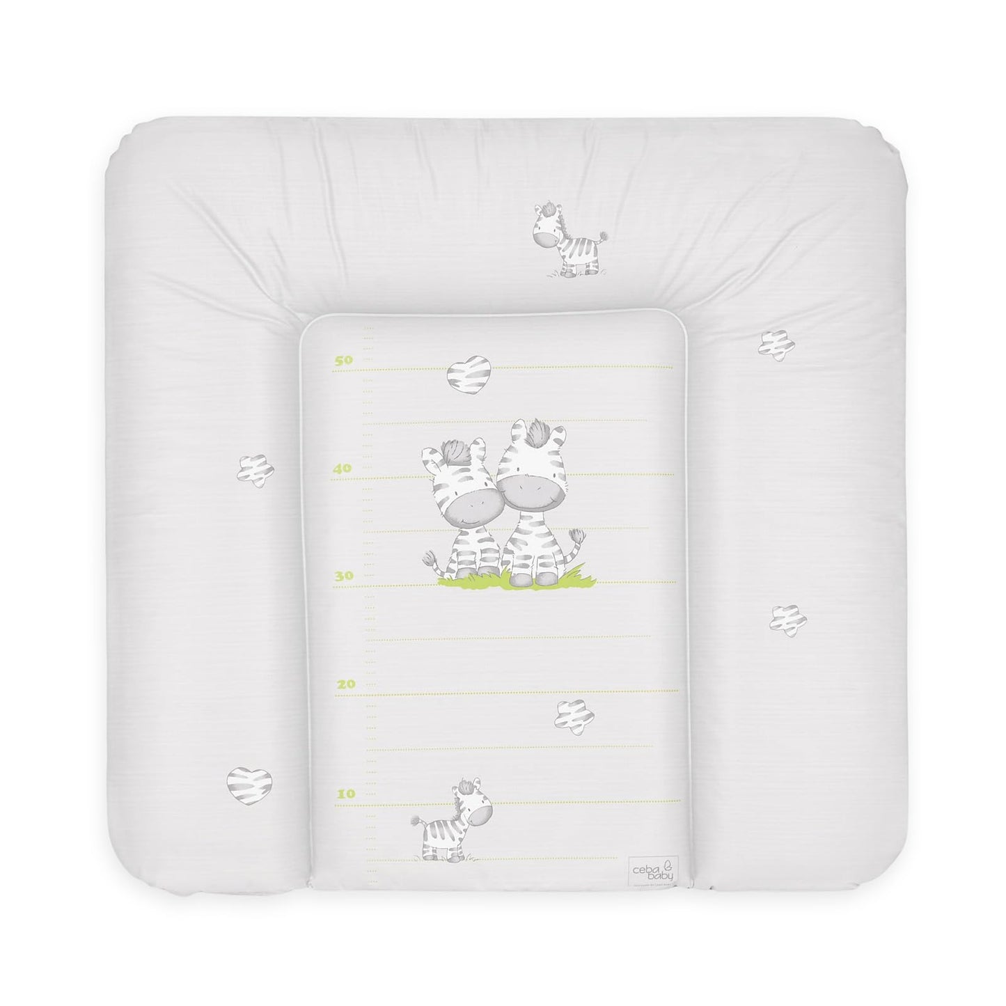 Ceba Baby® weiche Wickelauflage 50x70 cm - Baby Wickelunterlage - Wickeltischauflage für Junge und Mädchen - Wasserdicht, abwaschbar - OEKO-TEX® Standard 100 - Made in EU - Waldfreunde