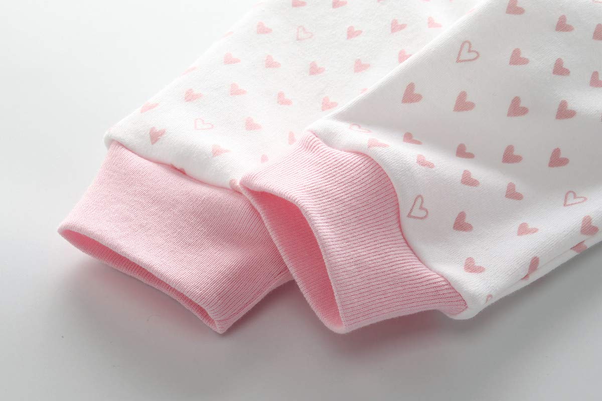Kiddiezoom Unisex Babyhose für Mädchen Jungen Baby Jogginghose, 4er-Pack