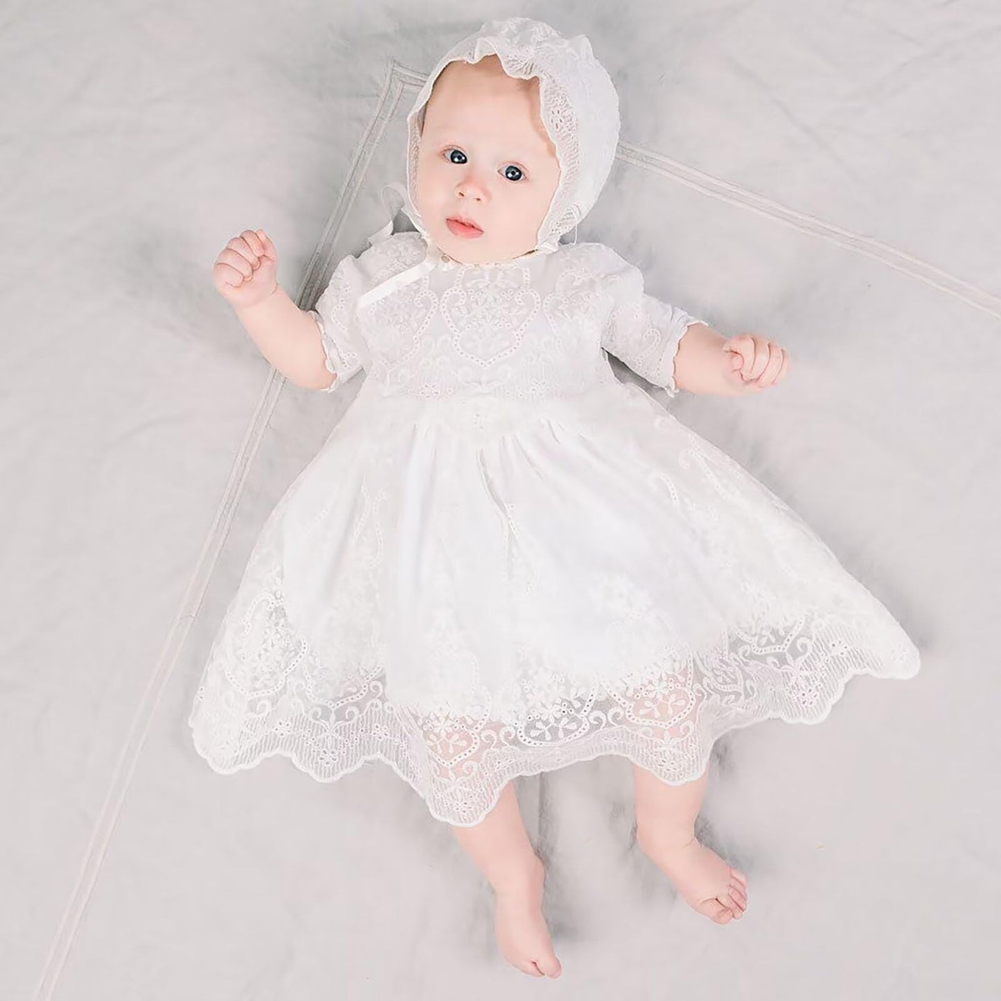 Baby Lange Taufe Kleider Weiße Taufe Kleid Besondere Anlässe Kleider für Mädchen Geburtstag