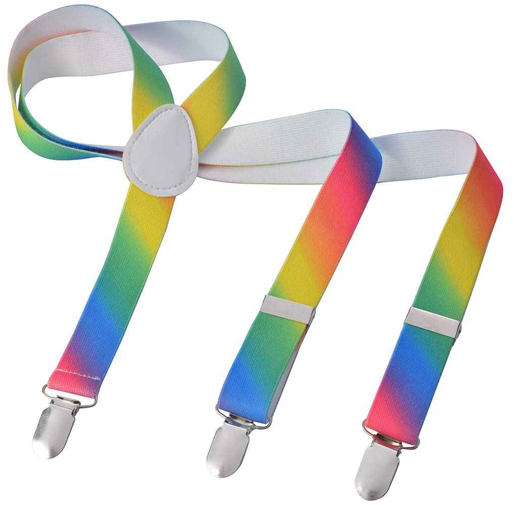 Long Kids Y Shape 3 Clips Elastic Slim Braces