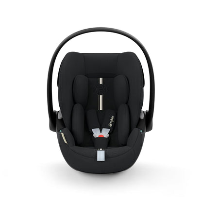 CYBEX Gold Babyschale Cloud G i-Size Plus, Inkl. Neugeboreneneinlage, Ab Geburt bis ca. 24 Monate, Für Kinder ab 40 cm bis 87 cm, Max. 13 kg, Moon Black - Meloni2