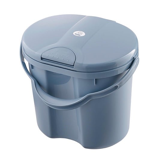 Rotho Babydesign TOP Windeleimer - recycelt - Windeleimer - geruchsdicht - ohne Nachfüllkasetten - Wickeleimer - weiss