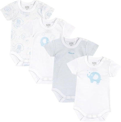 Chicco Unisex Baby Set Kurzarm Bodys aus Baumwolle Body (4er Pack)