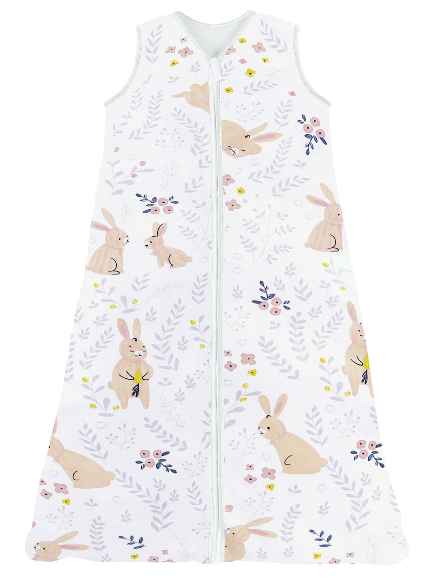 Chilsuessy Summer Baby Sleeping Bag, Small Children’s Sleeveless Pyjamas for Summer and Spring, 100 % Cotton