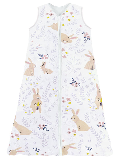 Chilsuessy Summer Baby Sleeping Bag, Small Children’s Sleeveless Pyjamas for Summer and Spring, 100 % Cotton