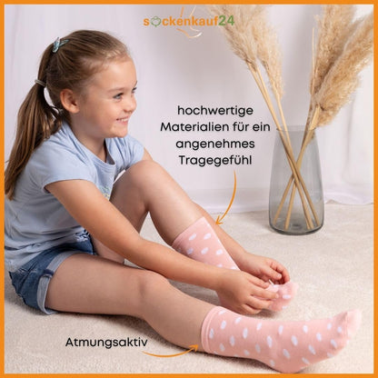 10 Paar Kinder Socken Jungen & Mädchen Baumwolle Kindersocken