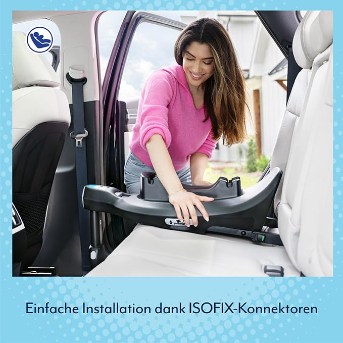 Graco SnugLite™ i-Size R129 Babyschale, ab Geburt bis ca. 12 Monate (40 bis 75 cm), leicht, kompatibel mit ISOFIX-Basisstation SnugTurn™ i-Size R129 (separat), Neugeboreneneinlage, schwarz, Midnight - Meloni2
