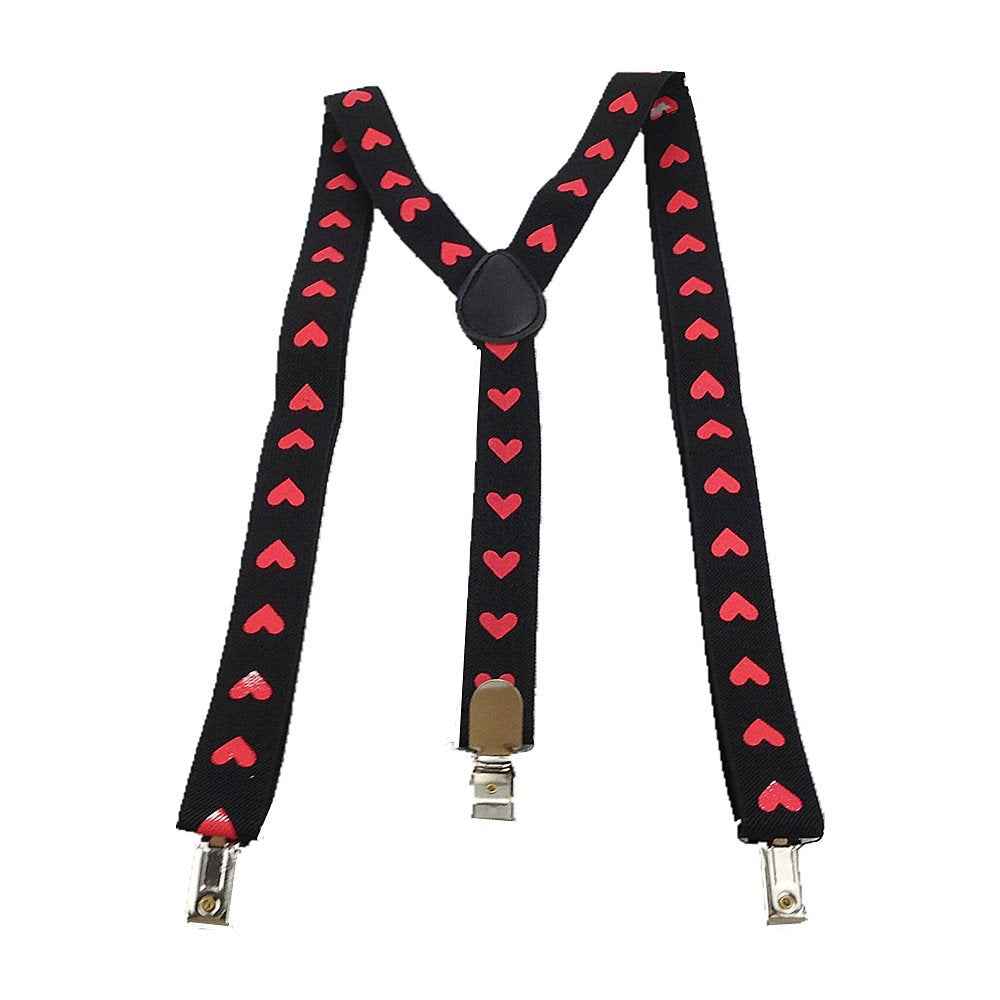 Long Kids Y Shape 3 Clips Elastic Slim Braces