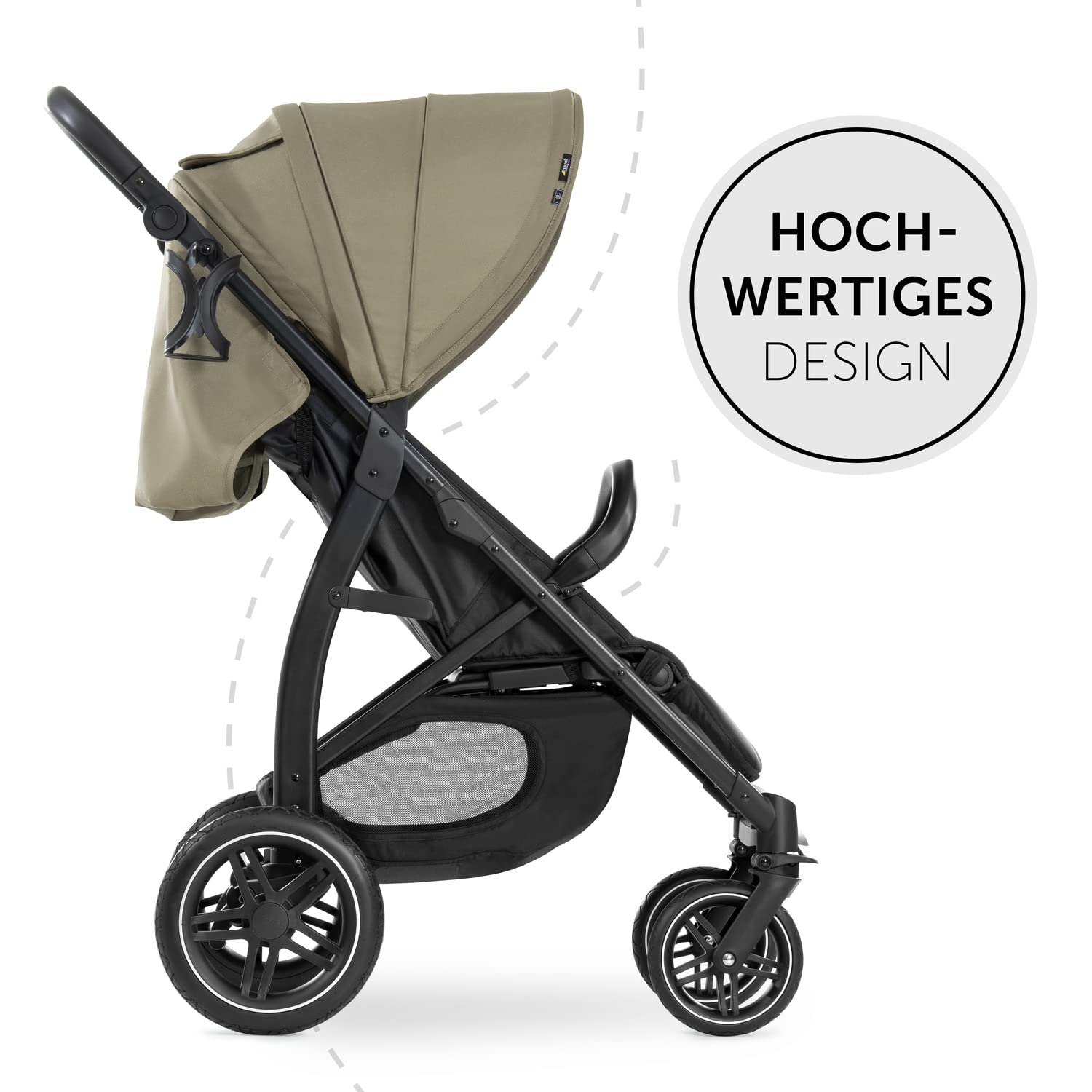 hauck Rapid 4D, Rosa - Kinderbuggy mit Liegefunktion ab Geburt bis 22 kg - UV Schutz 50+ - Klein Zusammenklappbar - Höhenverstellbarer Schieber mit Getränkehalter - Pannensichere Gummi Räder - Meloni2
