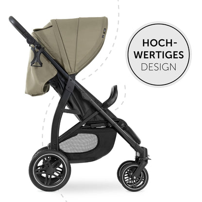 hauck Rapid 4D, Rosa - Kinderbuggy mit Liegefunktion ab Geburt bis 22 kg - UV Schutz 50+ - Klein Zusammenklappbar - Höhenverstellbarer Schieber mit Getränkehalter - Pannensichere Gummi Räder - Meloni2