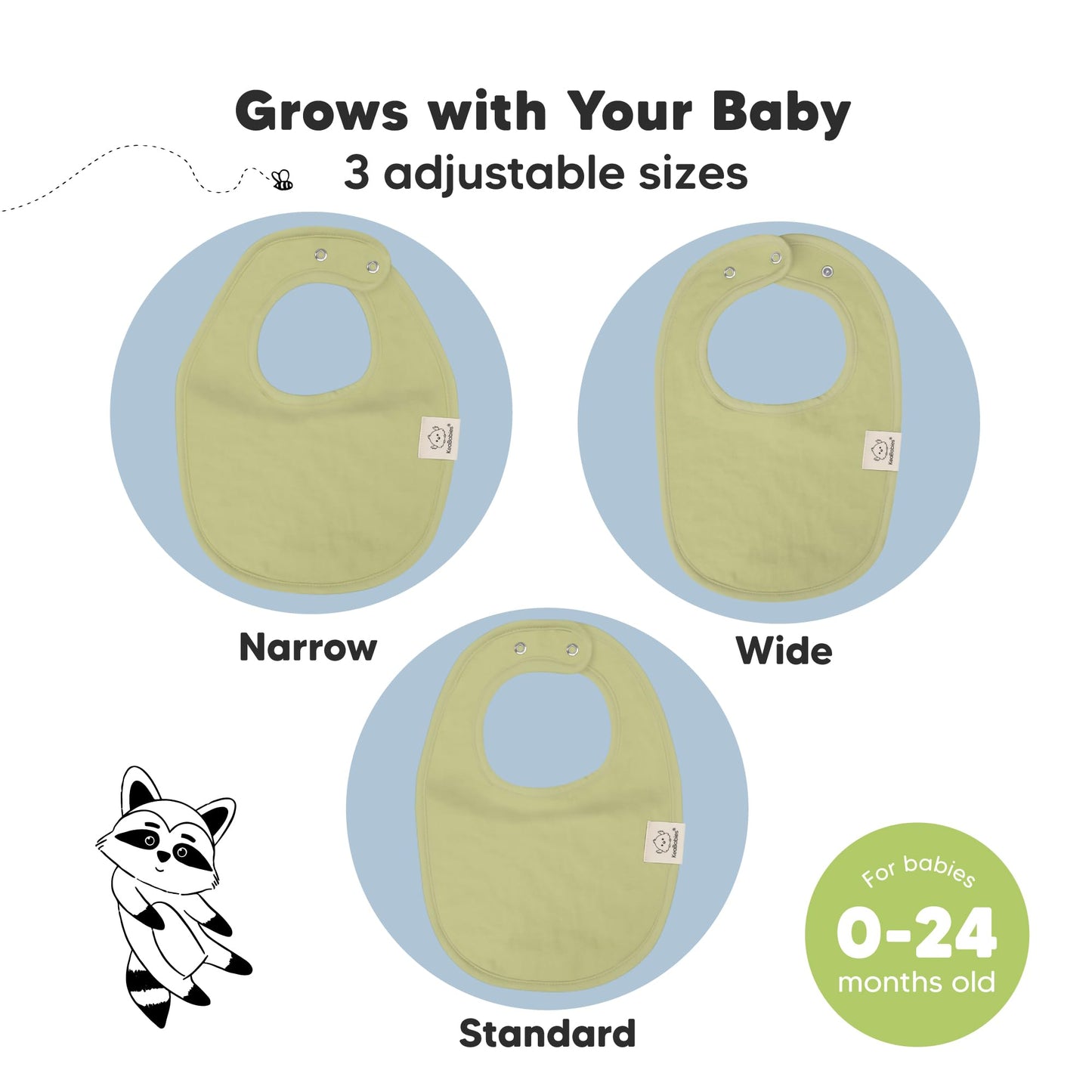 Baby Bibs for Boys &amp; Girls - 8-Pack Organic Cotton Teething Bibs - Baby Bibs for Girls &amp; Boys - Large Bibs for Infants, Toddlers (Wilderness) 