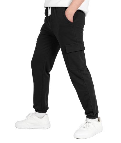 YOUNGSOUL Kinder Jogginghose Jungen Cargo Jogger Hose Sweathose Freizeithose mit Elastischem Bund