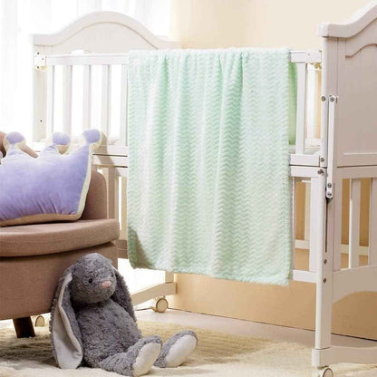 CREVENT Kleine Flauschige warme Baby-Überwurfdecke für Jungen, Kleinkinder, Kinderbett, Kinderwagen, 75 cm x 100 cm, graue Wolke