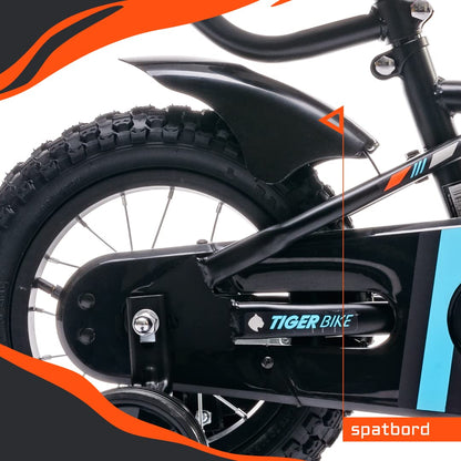 sun baby Jungenfahrrad Kinderfahrrad 14 und 16 Zoll Jungen Tiger Tracker Bike Leicht Stützräder mit Schubstange ab 2-6 Jahre BMX Fahrrad Kinder - Meloni2