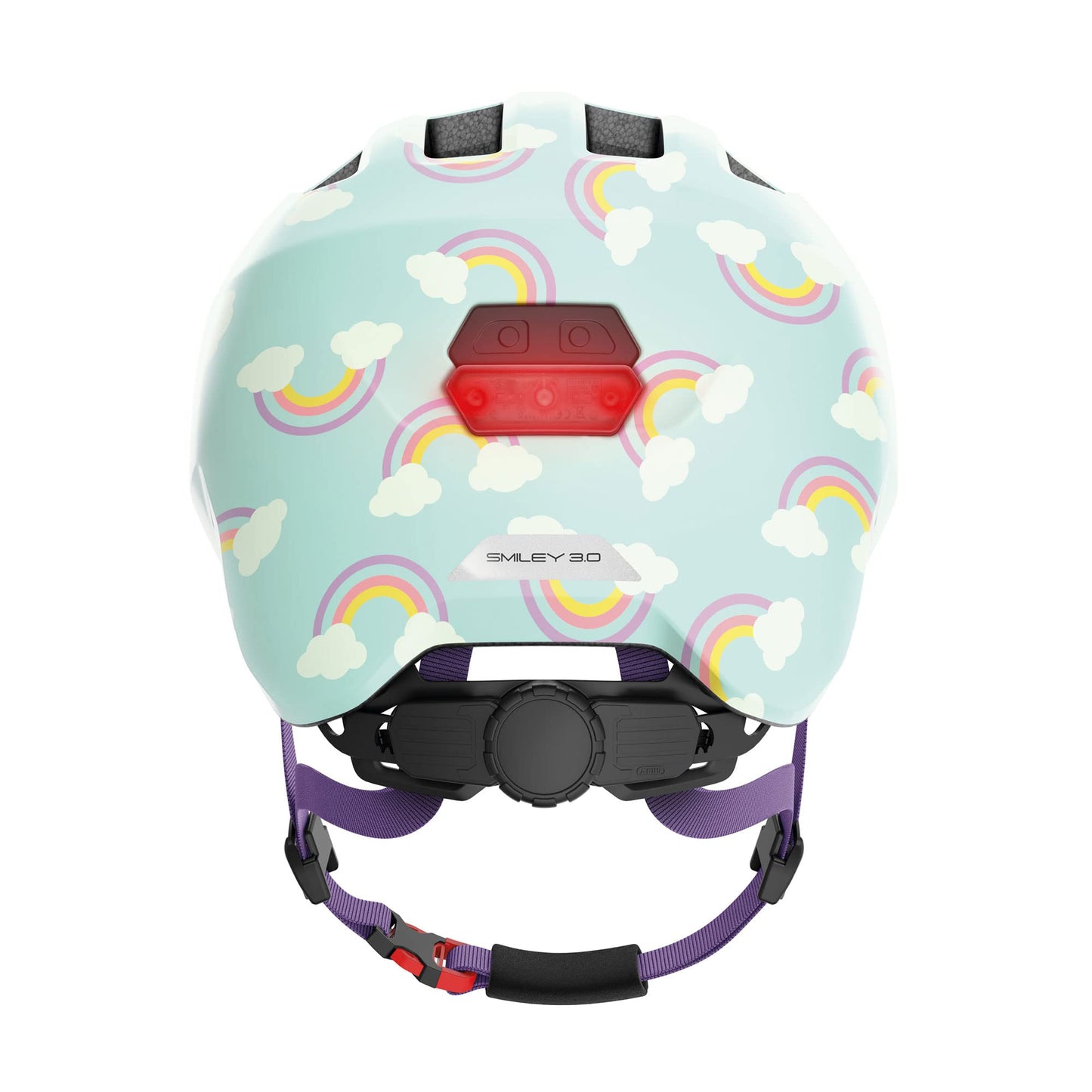 ABUS Smiley Kinderhelm 3.0 LED - Fahrradhelm für Kleinkinder mit tiefer Passform - kindgerechte Designs - Platz für Pigtail - Unisex
