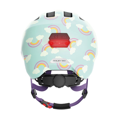 ABUS Smiley Kinderhelm 3.0 LED - Fahrradhelm für Kleinkinder mit tiefer Passform - kindgerechte Designs - Platz für Pigtail - Unisex
