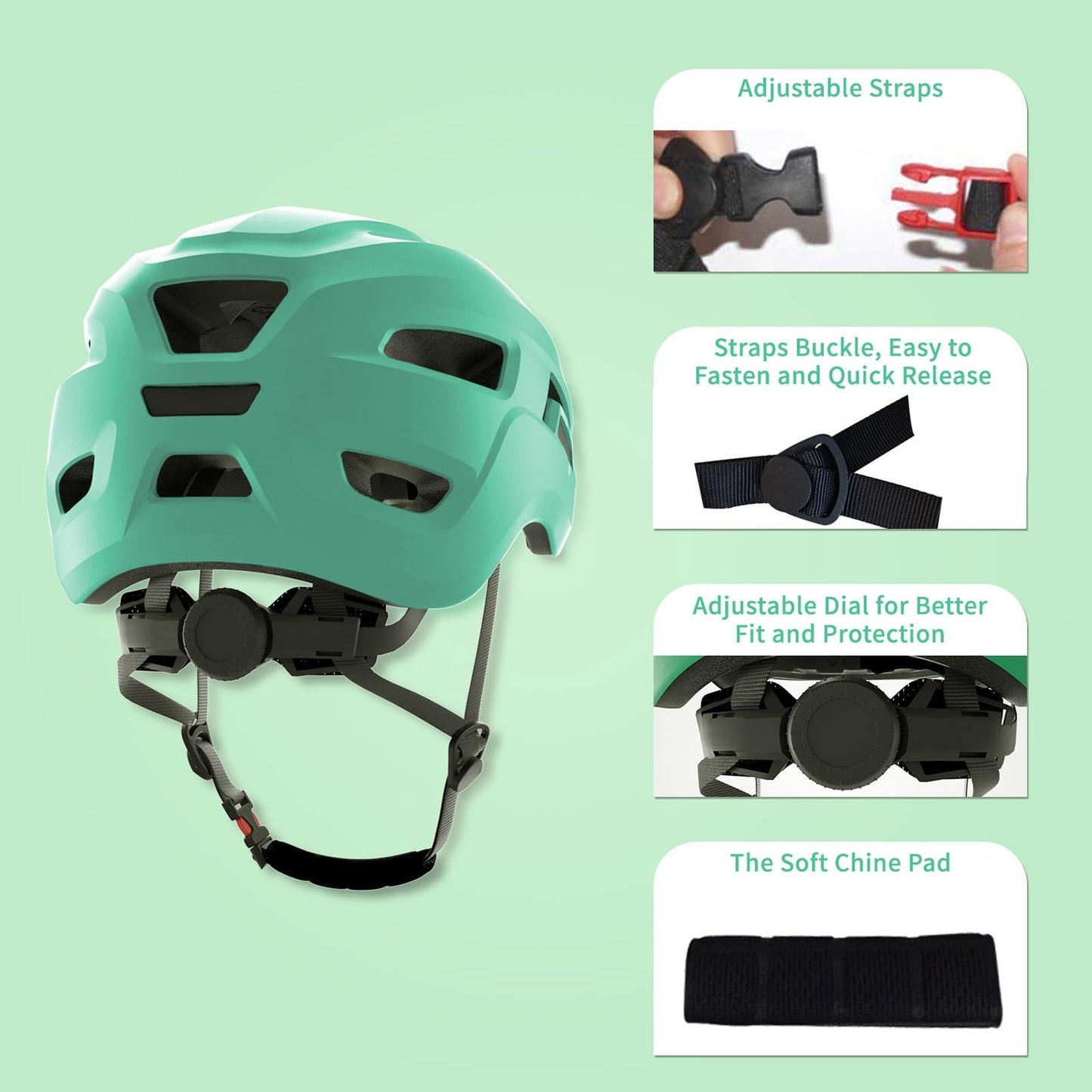 KORIMEFA Toddler Helmet Children's Bicycle Helmet Baby Multi-Sport Adjustable Helmet Sports Helmet Cycling Bicycle Scooter Skateboard Helmet Lightweight for Children Boys Girls from 2-8 Years Old
