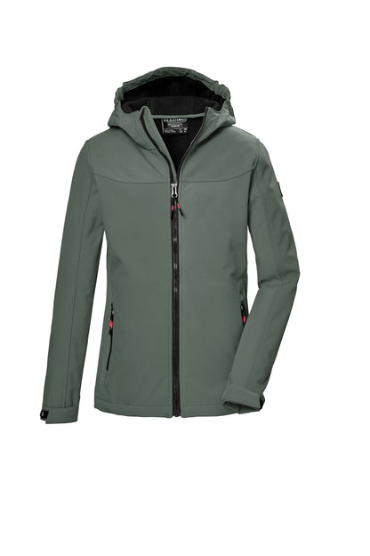 Killtec Mädchen Kos 145 Grls Sftshll Jckt Softshelljacke/Outdoorjacke mit Kapuze