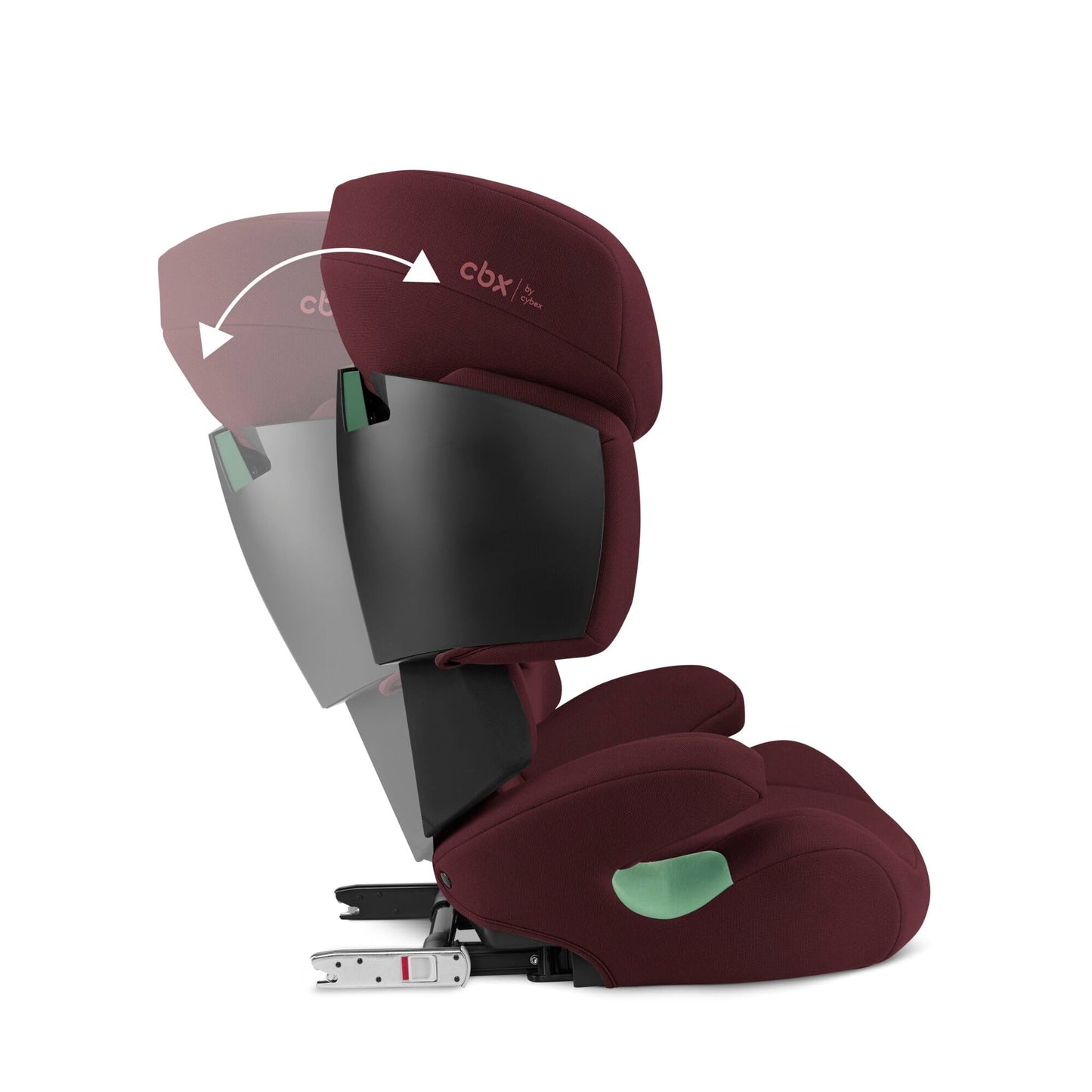 CBX by CYBEX Kinder-Autositz Solution X i-Fix, Für Autos mit und ohne ISOFIX, Ab ca. 3 bis 12 Jahre (100 - 150 cm), Ab ca. 15 bis 50 kg, Rot - Meloni2