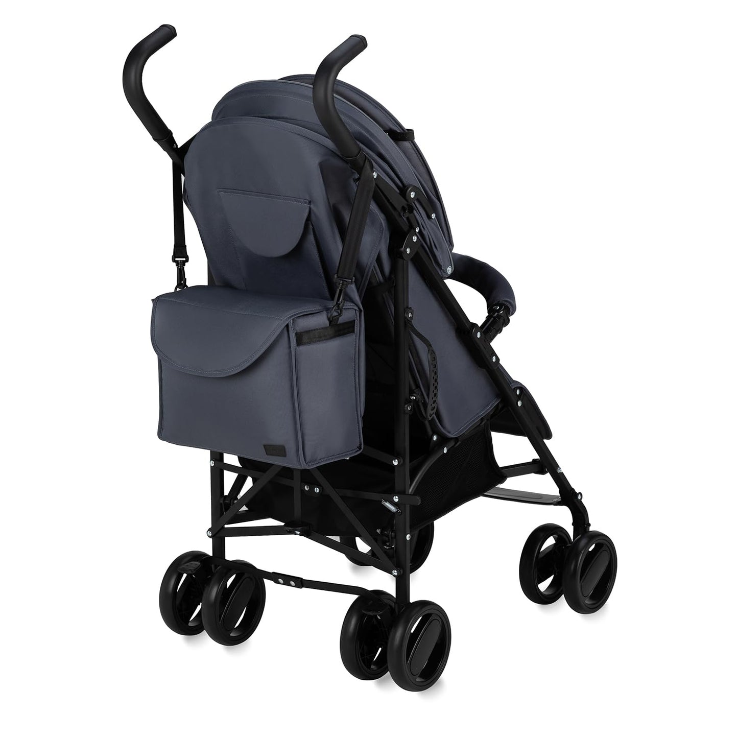 MoMi AKIRA Kinderbuggy Kinderwagen ab 6 Monaten (bis 15 kg), verstellbarer 5-Punkt-Sicherheitsgurt, Babytasche, Einkaufskorb, Regen- und Insektenschutz.