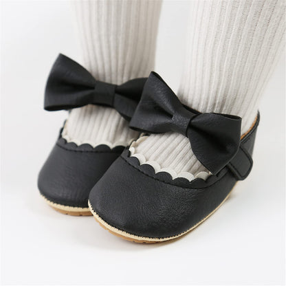 RVROVIC Baby Mädchen Mokassins Prinzessin Mary Jane Flache Kleider Schuhe Premium Leichte Weiche Sohle Krippe Schuhe Kleinkind Schuhe