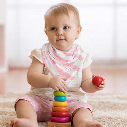 GLLQUEN Musselintücher für Babys, 6 Stück Spucktücher aus Baumwolle 70 cm x 70 cm, saugfähig und atmungsaktiv und ideal zum Reinigen, Abwischen und Abdecken von Neugeborenen
